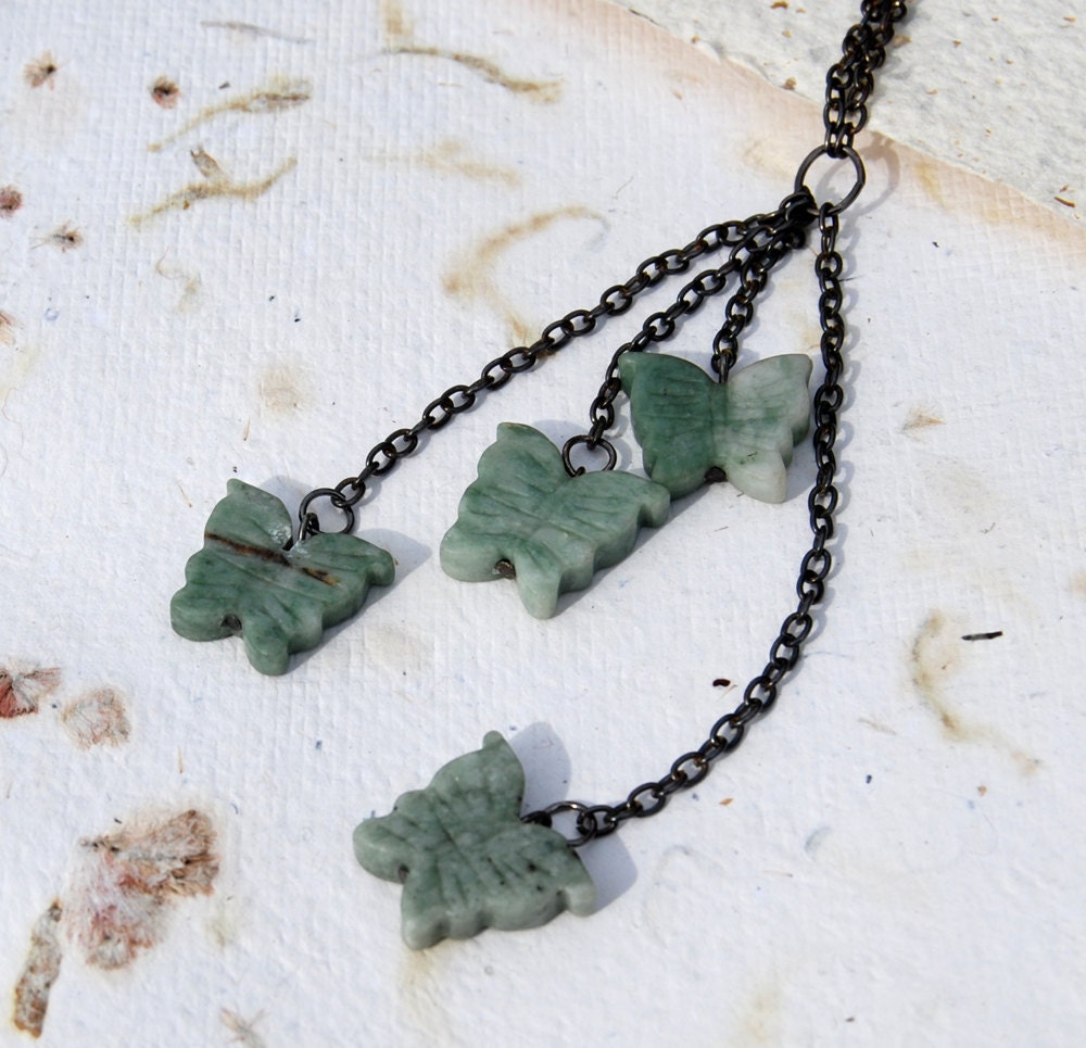 Trailing Butterflies Necklace