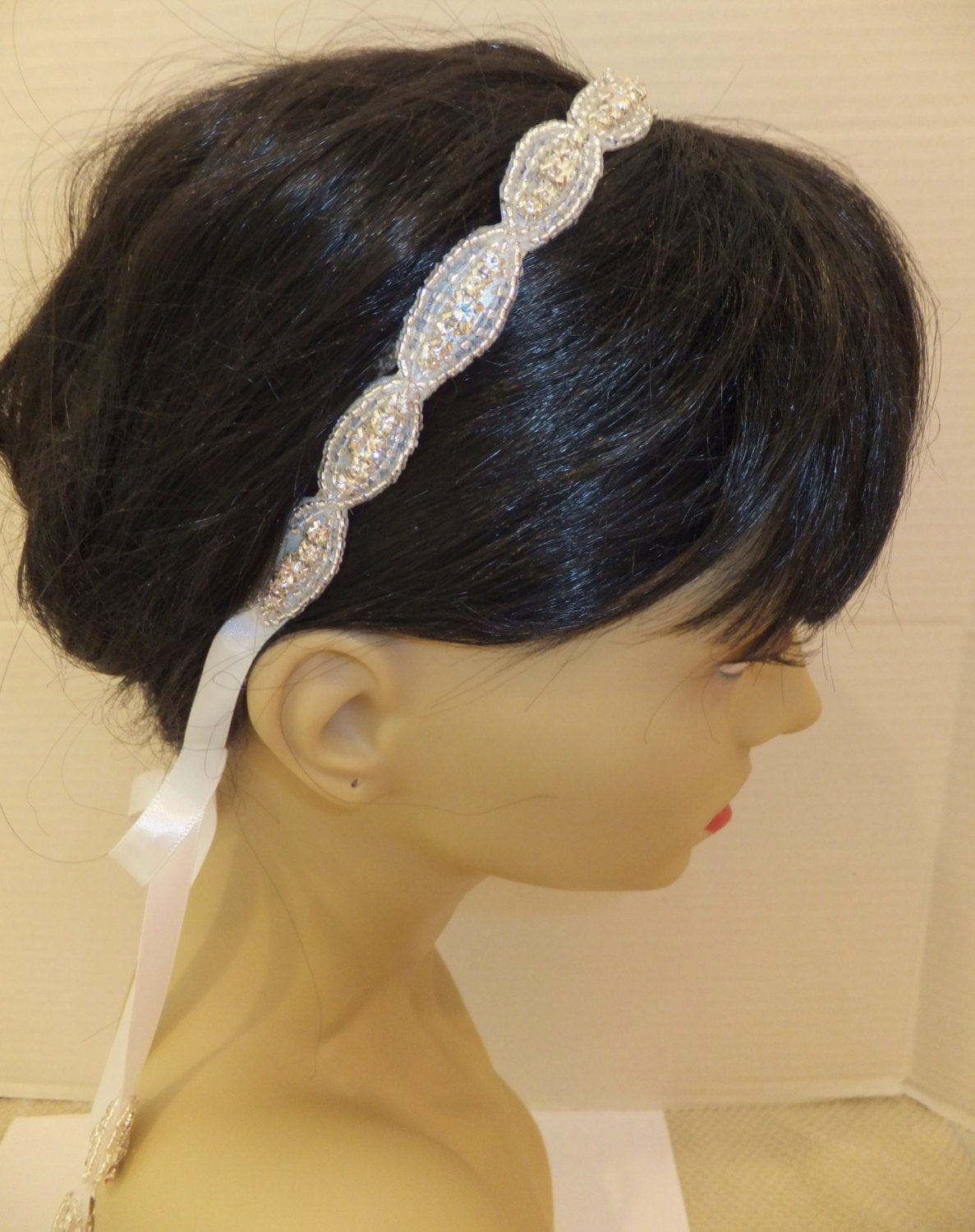 Wedding Hair Accessory, HARLEY, Bridal Headpiece, Bridal Headband, Crystal Headpiece