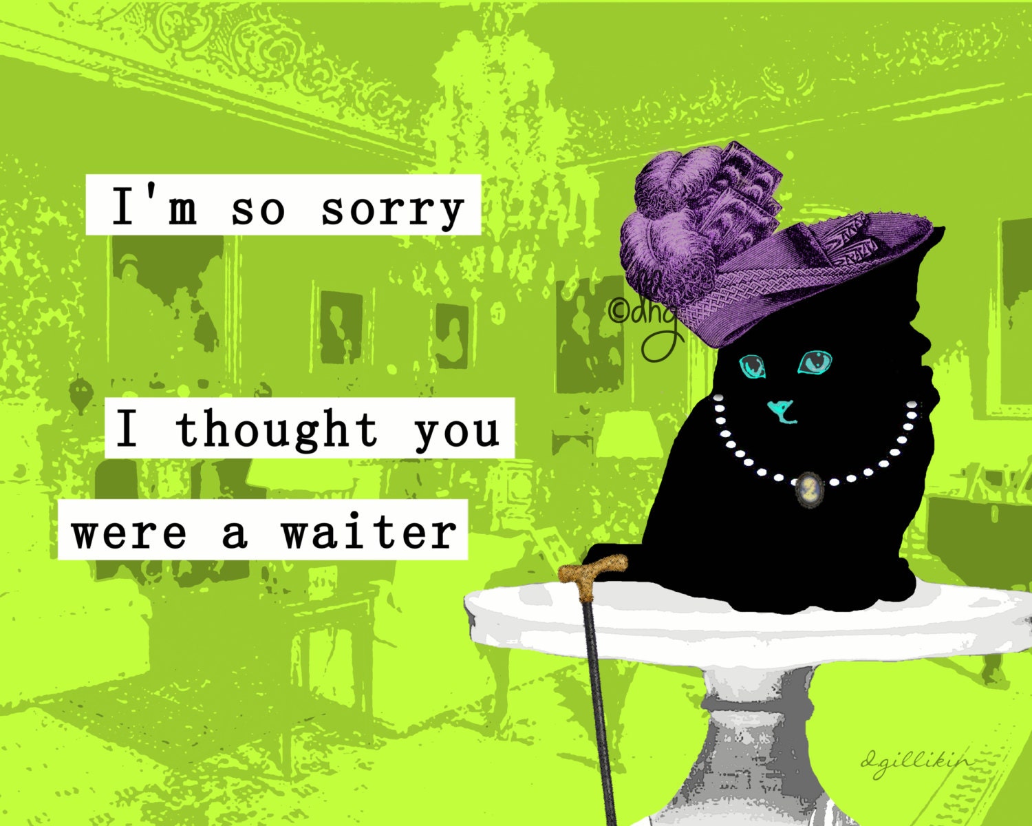 Downton Catty 8x10 Print