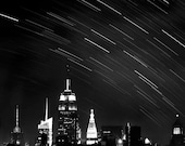 New York City Photography - black and white - ombre - Empire State Building - Men Women- 8x8 - Raceytay