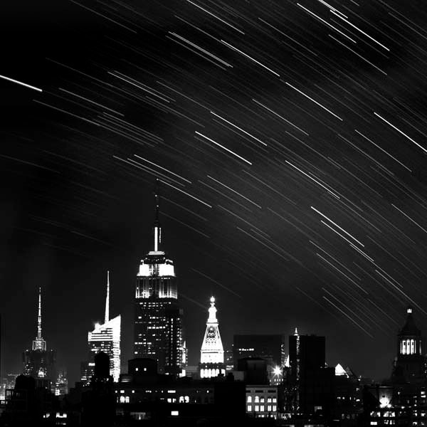 New York City Photography - black and white - ombre - Empire State Building - Men Women- 8x8
