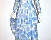 Vintage GIVENCHY GOWN Haute Couture Numbered Painted Silk Tiered Formal Dress