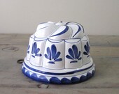 Blue and White Mold Wall Hanging