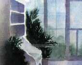 Cape May porch watercolor archival print 8" x 10"