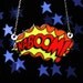 KaBoom Comic Blast Necklace, Silver Plated Chain