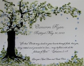 Boy Baptism, Custom Order, Custom Calligraphy, Calligrahy, Christening