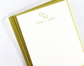 New Baby Frogs and Snails Letterpress Notecard Set of 6