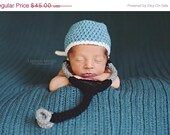 Sale Newborn photo prop set. doctor hat and stethoscope, newborn photo hat, crochet baby hat, newborn scrub hat, nurse prop set, baby photo