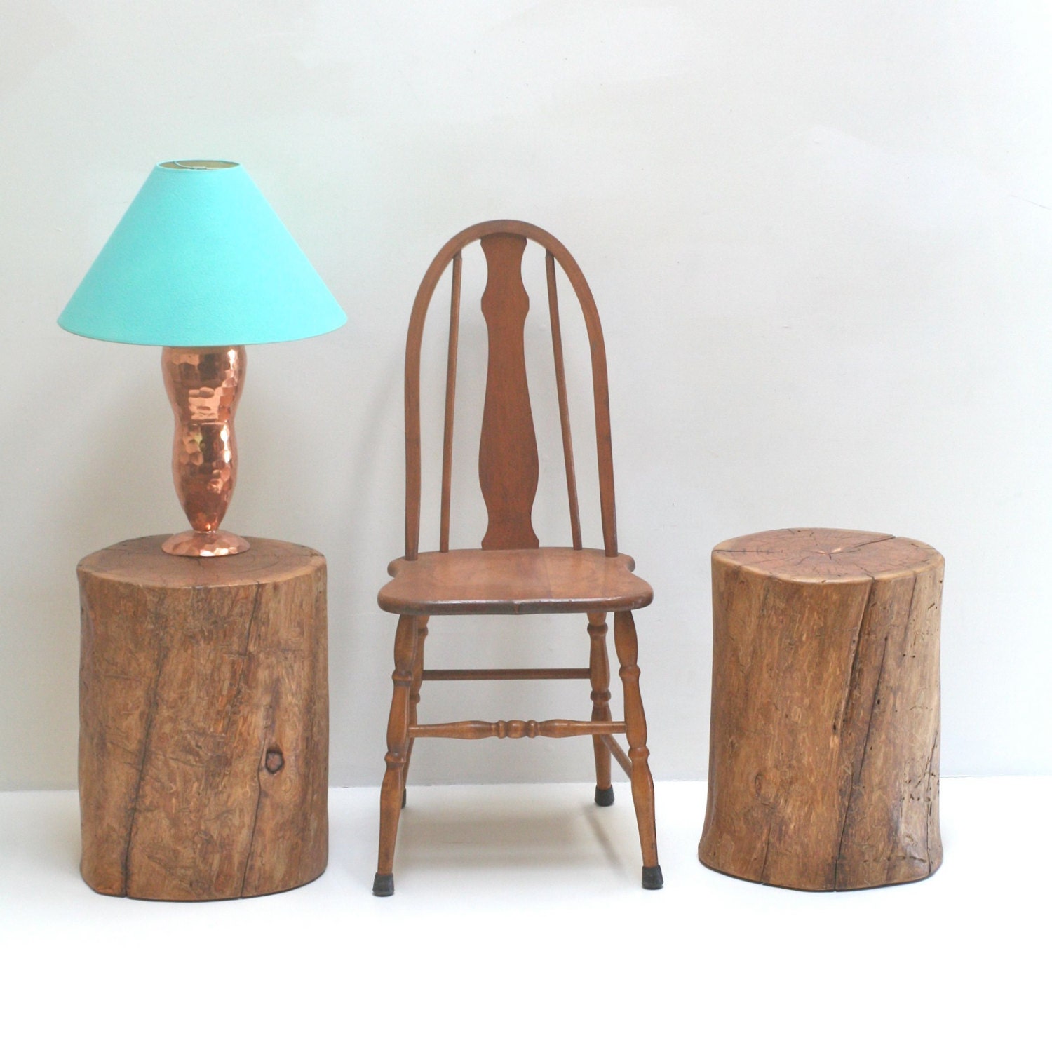 Stained Fir Tree Stump Coffee Tables - The Brunettes