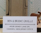 Custom Rubber Stamp - Eco Mount Address Stamp  - Cavillo