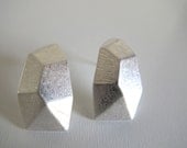 Geometric Silver Earrings