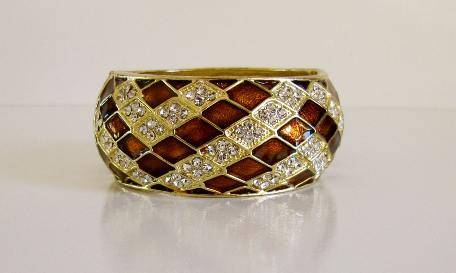 Rhinestone & Enamel Bangle