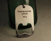 Second Side Stamping - keychain, cuff bracelet, bottle opener