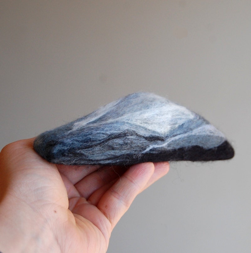Felted Soap Mountain Landscape (Celestial Waters)