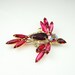 Vintage Confirmed Juliana Red Pink Rhinestone Bird Figural Brooch