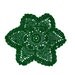 Green 6 Pointed Star Pineapple Doily St Patrick's Day