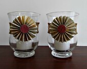 Paper and Burlap Candle Holders