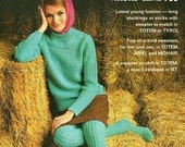 Vintage 1960s Knitting Patterns book  Mens & Ladies