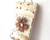 Rustic Farmhouse Wood Wall decor. Shabby Key Hook. Jewelry hook. Mixed Media