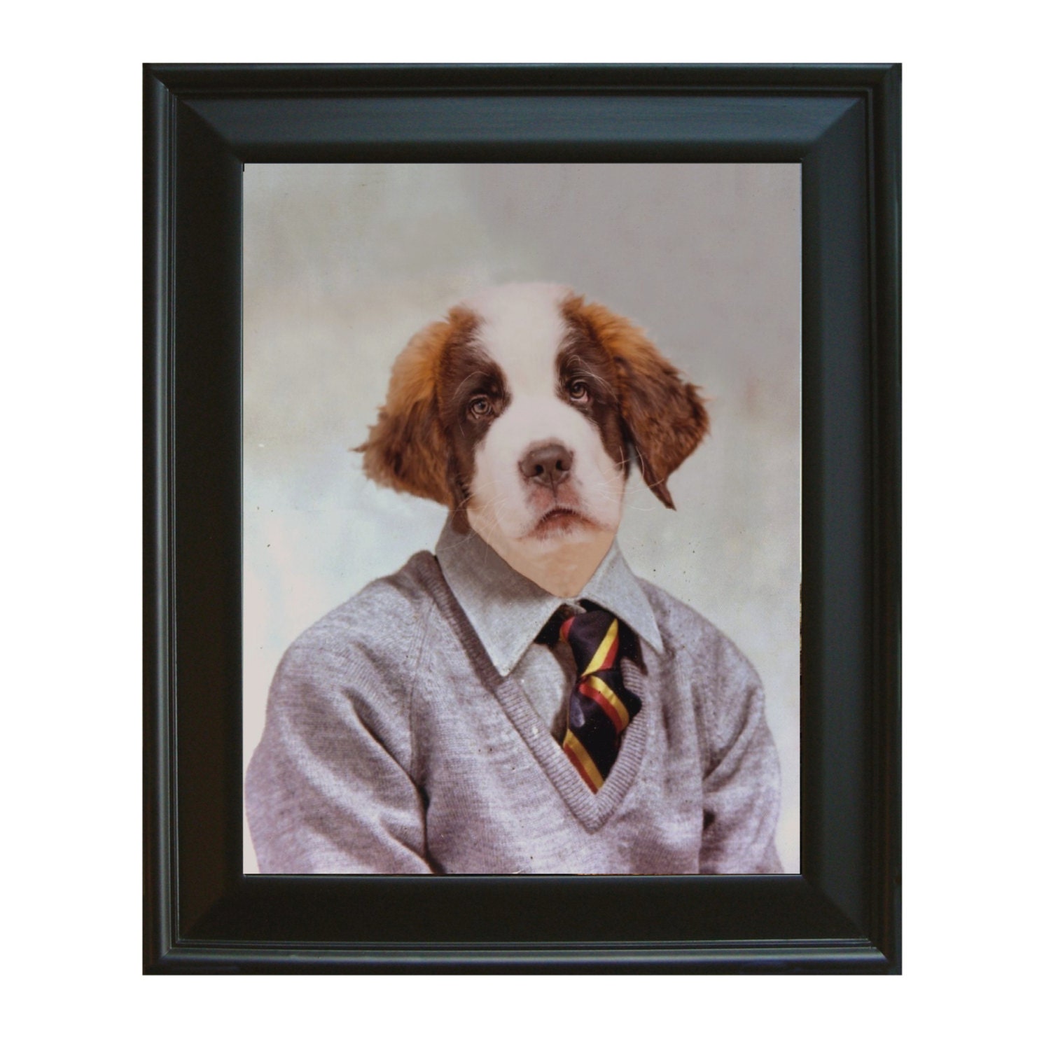 Bernard, 6th Grade School Portrait -  Framed Print 14.4" X 17.4"