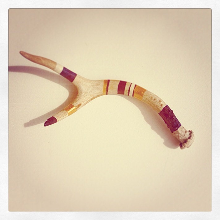 Hand Painted Antler
