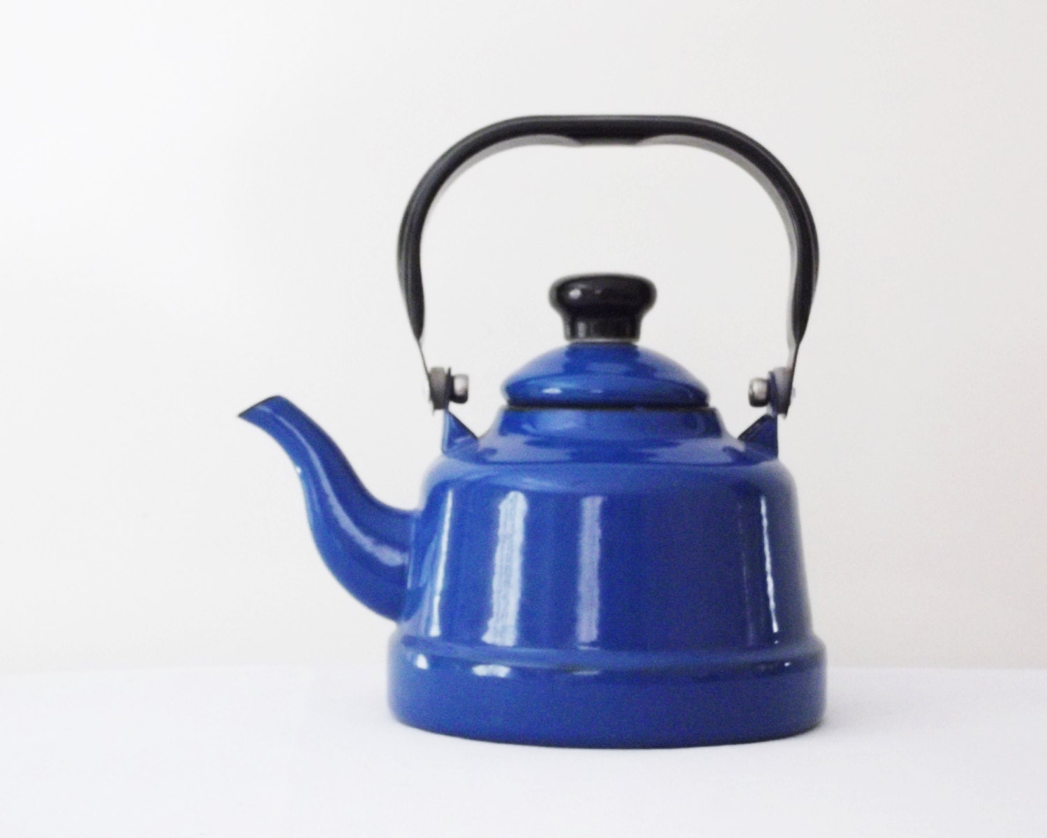 Cobalt Blue Vintage Enamel TeaPod
