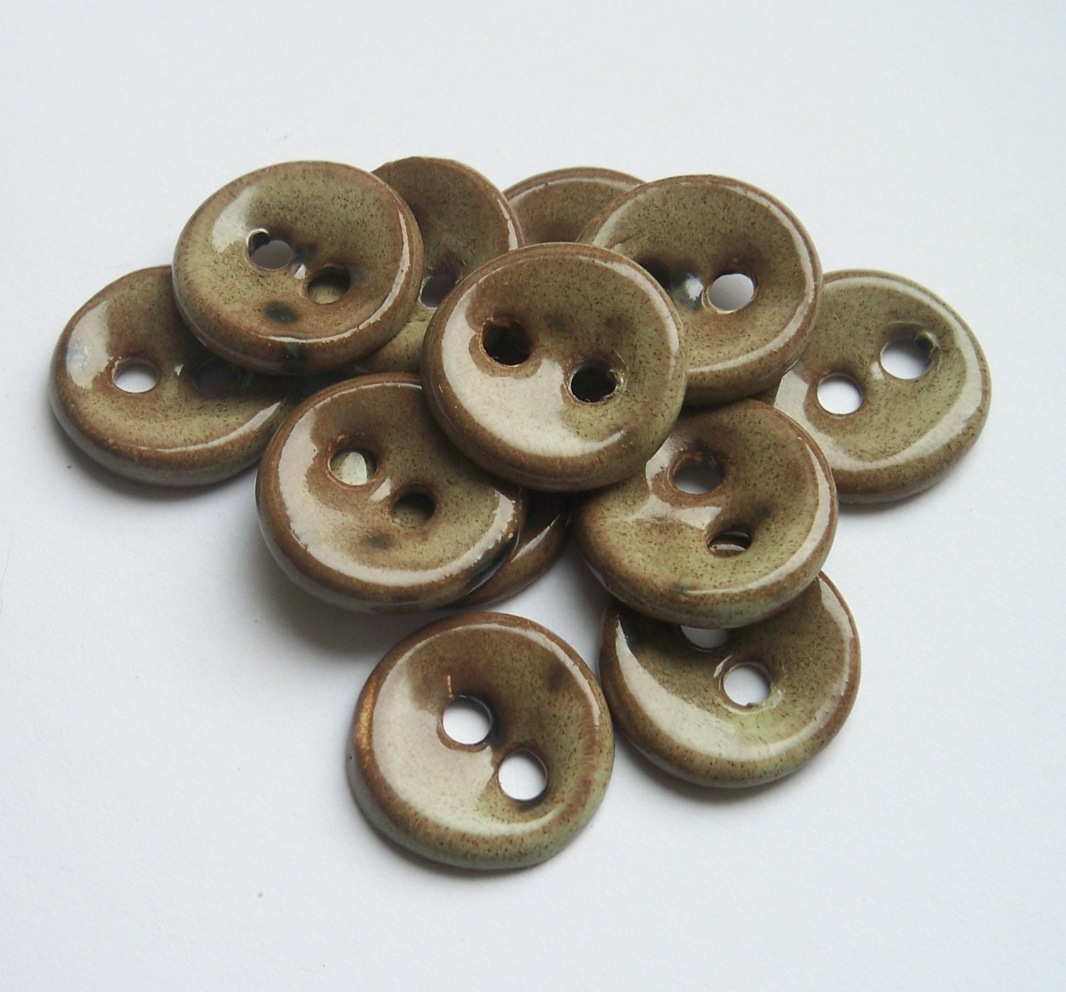 Cafe Latte Ceramic Buttons