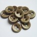 Cafe Latte Ceramic Buttons