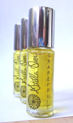 Grapefruit Botanical Perfume / 100% Organic / Roll-On Oil / Natural Aromatherapy / Cruelty-Free / Vegan