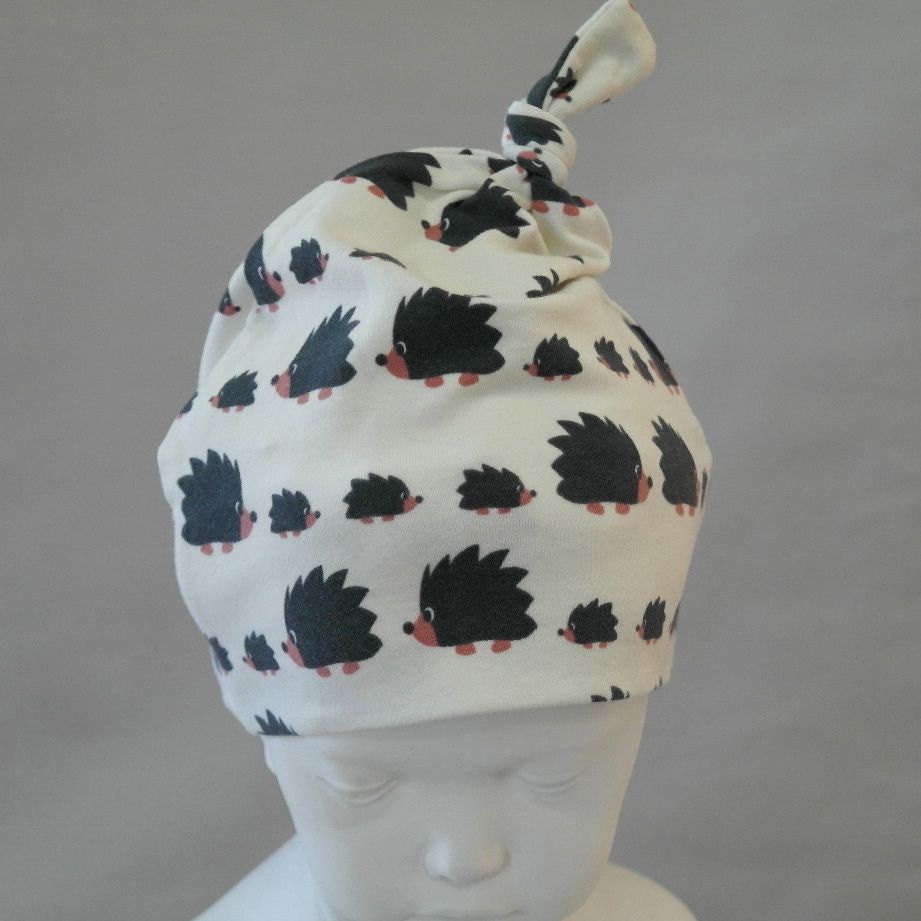 Top Knot  Beanie Hedgehog