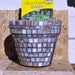 Herb Garden Kit Gift With Mosaic Pot Blue & White, Lemon Basil Seeds
