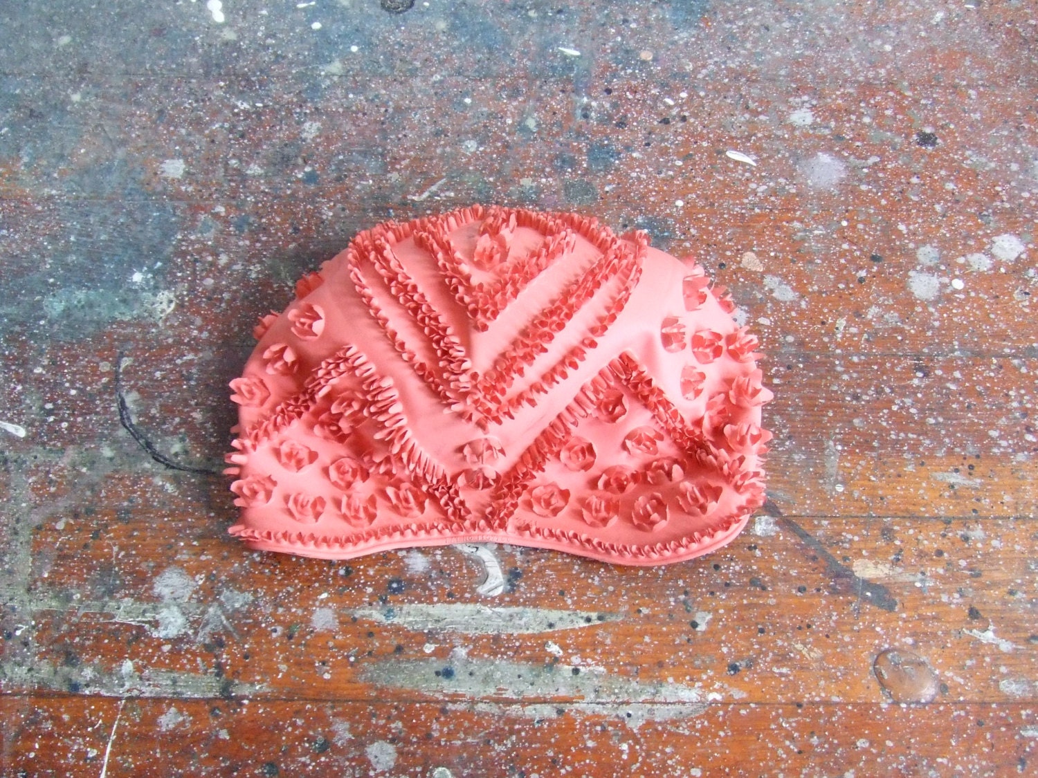 Vintage 1950s JANTZEN decorative swimcap