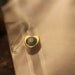 Small Gold Heart with Crystal Center Birthstone - FLOATING CHARMS for glass memory lockets - one piece- read about it