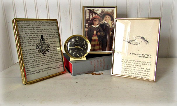 Vintage Easel Back Chunky Metal 5 x 7 Picture Frames Set of 3