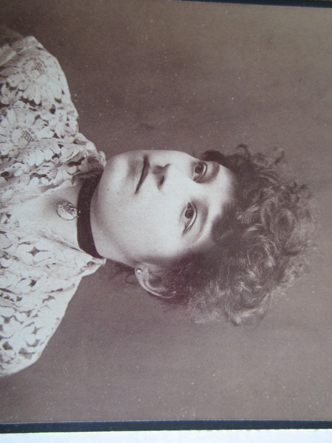 Antique Cabinet Card Photograph of Young Woman  C13