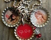 Taylor Swift Themed Bottle Cap Necklace