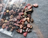 Pink Jasper Pre-Drilled Stone Chip Beads - 2 OUNCE BAG - Last one