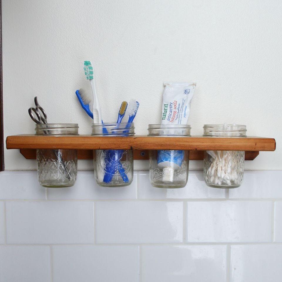 Reclaimed Wood Wall Mounted Caddy