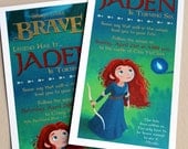 Brave Birthday Party Invitations