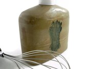Kitchen soap dispenser asparagus design marbled clay