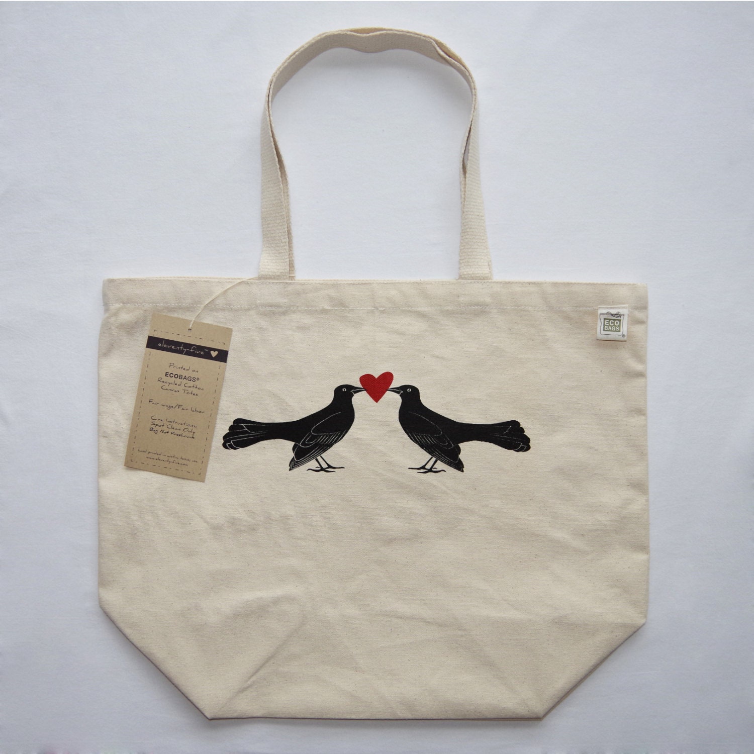 Grackle Love Post-Industrial Recycled Cotton Tote