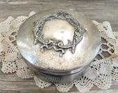 Vintage Jewelry Trinket Powder Box WB MFG Co