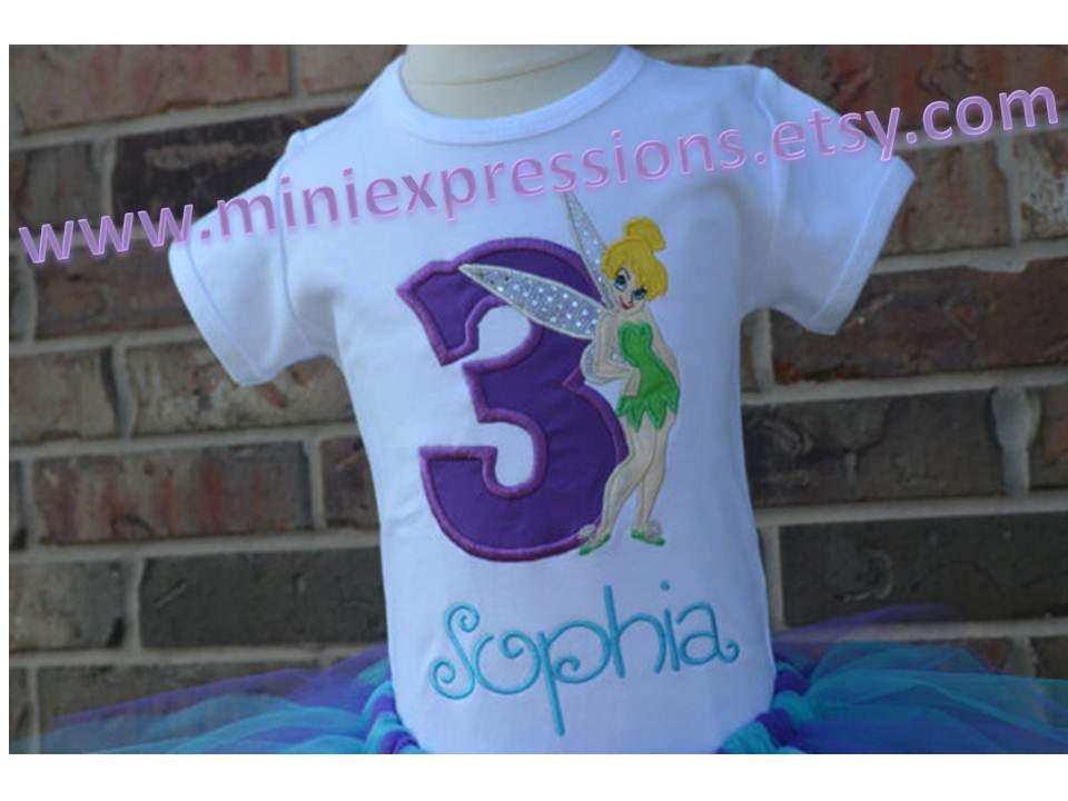 Personalized Tinkerbell  Birthday Shirt