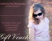 Gift voucher/card/coupon 5X7in digital Photoshop template PSD purple