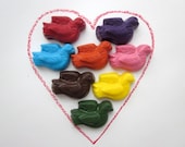 All Natural ECO Friendly Kids Handmade Valentine Love Dove Soy CRAYONS Peace on Earth (Set of 8)