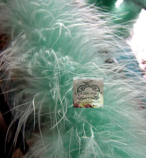 Marabou Boa Feathers Seafoam
