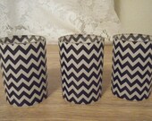 Chevron Votive Candle Holders- Set of 3
