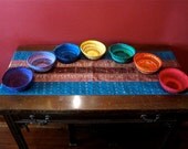 Rainbow Basket Set - Chakra Art Bowl Set - Meditation Room Decoration - Reiki Gift - Altar Decoration - Yoga Studio Decor