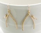 Wishbone Earrings,  Birthday Gift