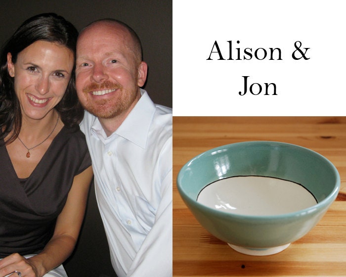 Pasta Bowls for Alison and Jon